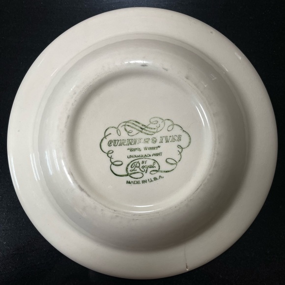 Vintage 1950's Blue soup/salad bowl - Picture 4 of 5